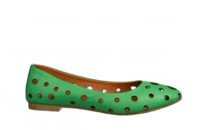 Baleriny -161 037 135 08 Grass 161689, Zielony, Skóra naturalna | Bayla Online