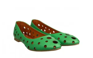 Baleriny -161 037 135 08 Grass 161689, Zielony, Skóra naturalna | Bayla Online