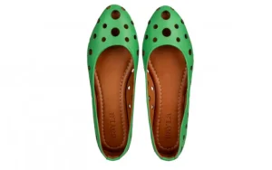 Baleriny -161 037 135 08 Grass 161689, Zielony, Skóra naturalna | Bayla Online