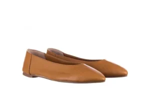 Baleriny -161 093 388 4010 Tan, Brąz, Skóra naturalna | Bayla New