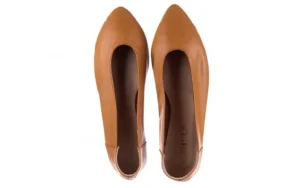 Baleriny -161 093 388 4010 Tan, Brąz, Skóra naturalna | Bayla New