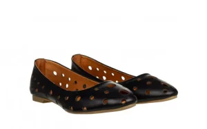 Baleriny -161 037 135 Black 161690, Czarny, Skóra naturalna | Bayla Discount