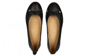 Baleriny -161 158 709 Black 161713, Czarny, Skóra naturalna | Bayla Fashion