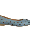Baleriny -161 037 135 Denim 161692, Niebieski. Skóra naturalna | Bayla Sale
