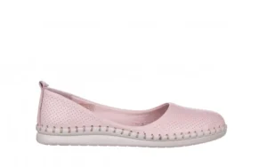 Baleriny -161 064 6014 Nude 161207, Róż, Skóra naturalna | Bayla Discount