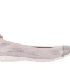 Baleriny -018 1831-5 Lt. Grey Off White Silver 018534, Biały/Szary, Skóra naturalna | Bayla Online