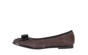 Baleriny -018 1063-303 Taupe Black, Brąz/Czarny, Skóra naturalna | Bayla Sale