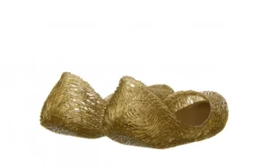 Baleriny Campana Flow Ad Gold 010427, Złoty, Guma | Melissa Discount