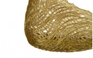 Baleriny Campana Flow Ad Gold 010427, Złoty, Guma | Melissa Discount