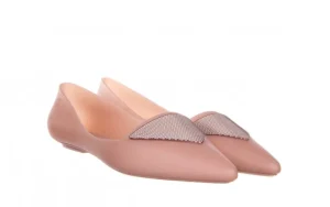 Baleriny Pointy IV AD Pink 010349, Róż, Guma | Melissa Outlet