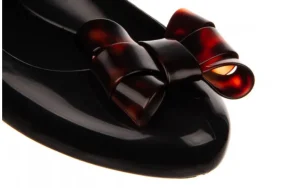 Baleriny Sweet Love III AD Black Tortoise 010353, Czarny, Guma | Melissa Sale