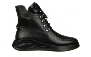 Botki -161 194 402 01 60 Black Black Nubuck 161646, Czarny, Skóra naturalna | Bayla Sale