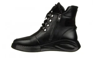 Botki -161 194 402 01 60 Black Black Nubuck 161646, Czarny, Skóra naturalna | Bayla Sale