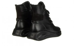 Botki -161 194 402 01 60 Black Black Nubuck 161646, Czarny, Skóra naturalna | Bayla Sale