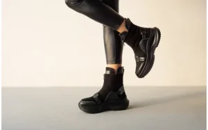 Botki -161 194 688 01 60 Black Nubuck 161647, Czarny, Skóra naturalna | Bayla Outlet