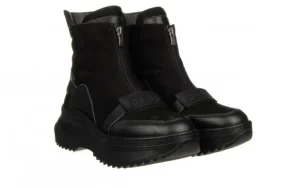 Botki -161 194 688 01 60 Black Nubuck 161647, Czarny, Skóra naturalna | Bayla Outlet