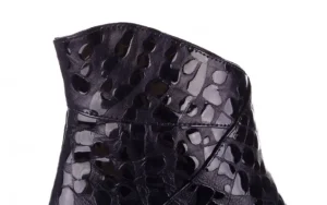 Botki 161 050 0021 3024 Navy Print 161166, Granat, Skóra naturalna lakierowana | Bayla Outlet