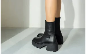 Botki -161 188 1401 01 Black 161635, Czarny, Skóra naturalna | Bayla Discount