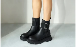 Botki -161 188 1303 01 Black 161634, Czarny, Skóra naturalna | Bayla Best