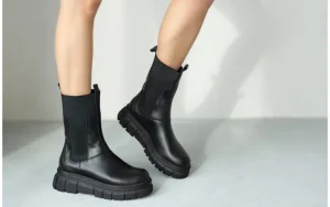 Botki -161 188 2104 01 Black 161639, Czarny, Skóra naturalna | Bayla Sale