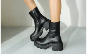 Botki -161 188 1401 01 Black 161635, Czarny, Skóra naturalna | Bayla Discount