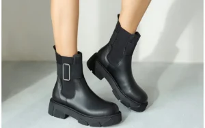 Botki -161 188 1303 01 Black 161634, Czarny, Skóra naturalna | Bayla Best