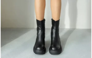 Botki -161 188 1401 01 Black 161635, Czarny, Skóra naturalna | Bayla Discount