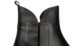 Botki -161 084 602 011 Black 161590, Czarny, Skóra naturalna | Bayla New