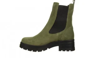 Botki -161 188 1101 55 Khaki Suede 161625, Zielony, Skóra naturalna | Bayla Discount