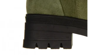 Botki -161 188 1101 55 Khaki Suede 161625, Zielony, Skóra naturalna | Bayla Discount
