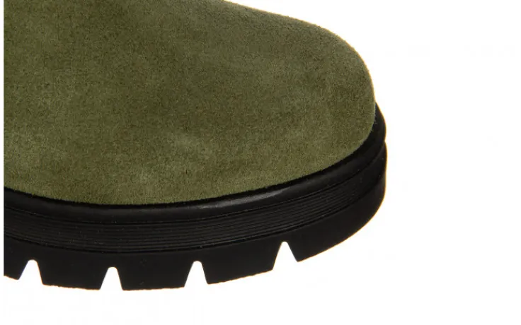botki_bayla____khaki_sued_8.webp Botki -161 188 1101 55 Khaki Suede 161625, Zielony, Skóra naturalna | Bayla Discount