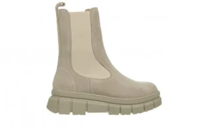 Botki -161 188 2103 54 Taupe Suede 161638, Beżowy, Skóra naturalna | Bayla Hot