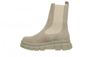 Botki -161 188 2103 54 Taupe Suede 161638, Beżowy, Skóra naturalna | Bayla Hot