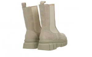 Botki -161 188 2103 54 Taupe Suede 161638, Beżowy, Skóra naturalna | Bayla Hot