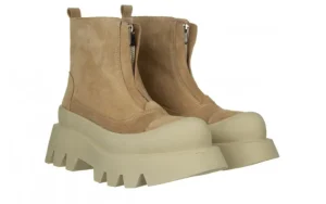 Botki -200 124 4172 A-101 200008, Beżowy, Skóra naturalna | Bayla Outlet