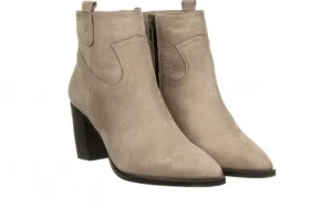 Botki -161 077 39499 Beige Nubuck 161550, Szary, Skóra naturalna | Bayla Sale