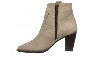 Botki -161 077 39499 Beige Nubuck 161550, Szary, Skóra naturalna | Bayla Sale