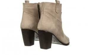 Botki -161 077 39499 Beige Nubuck 161550, Szary, Skóra naturalna | Bayla Sale