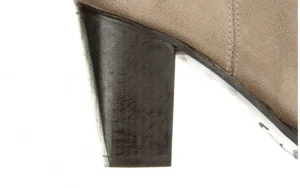 Botki -161 077 39499 Beige Nubuck 161550, Szary, Skóra naturalna | Bayla Sale