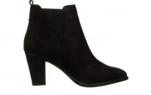 Botki -161 077 39498 Black Nubuck 161549, Czarny, Skóra naturalna | Bayla Fashion