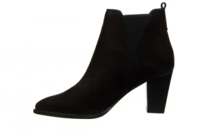 Botki -161 077 39498 Black Nubuck 161549, Czarny, Skóra naturalna | Bayla Fashion