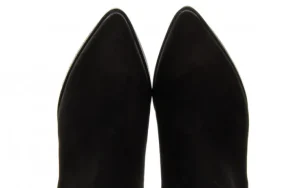 Botki -161 077 39498 Black Nubuck 161549, Czarny, Skóra naturalna | Bayla Fashion