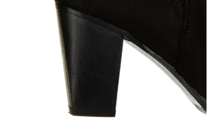 Botki -161 077 39498 Black Nubuck 161549, Czarny, Skóra naturalna | Bayla Fashion