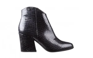 Botki -194 9621 1784 Szary 194005, Skóra naturalna lakierowana | Bayla New