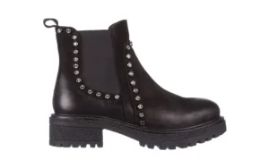 Botki -161 050-0504 Black Nubuck, Czarny, Skóra naturalna | Bayla Sale