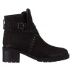 Botki -161 077-41464 Black Nubuck, Czarny, Skóra naturalna | Bayla Hot