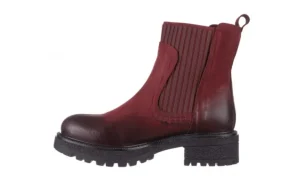 Botki -161 050-0508 Bordo, Skóra naturalna | Bayla Fashion