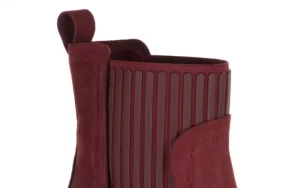 Botki -161 050-0508 Bordo, Skóra naturalna | Bayla Fashion