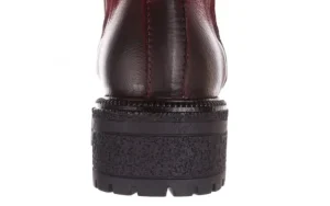 Botki -161 050-0508 Bordo, Skóra naturalna | Bayla Fashion