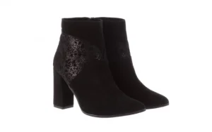 Botki -097 19 Botki Czarne, Skóra naturalna | Bayla Fashion